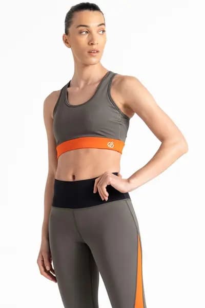 Dare 2b 'Swift' Recycled Q-Wic Plus Low Impact Sports Bra Orange