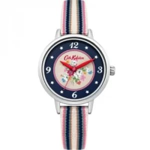 Ladies Cath Kidston Clifton Rose Woven Strap Watch