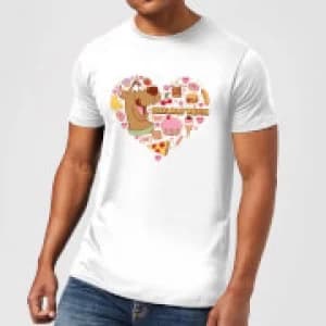 Scooby Doo Snacks Are My Valentine Mens T-Shirt - White - 3XL