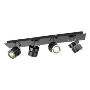 Inlight Pedro 4-Light Bar Spotlight Black Chrome