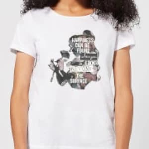 Disney Beauty And The Beast Happiness Womens T-Shirt - White