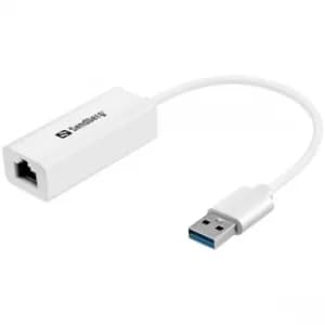 Sandberg USB 3.0 Gigabit Network Adapter, 5 Year Warranty