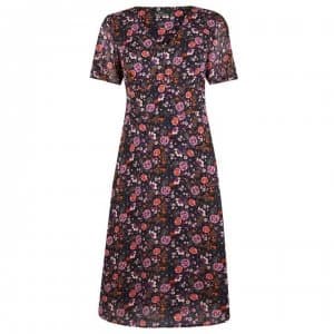 SET Floral Dress - Black Vio 0994