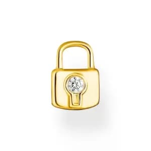 THOMAS SABO Gold Plated Padlock Ear Pendant