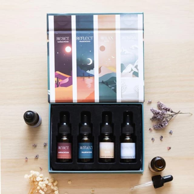 KDMD The Meditation Collection Blended Essential Oil Set Teal
