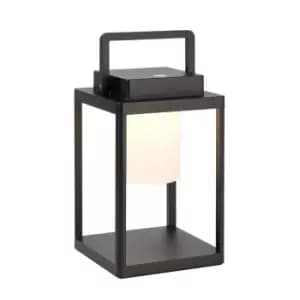 Voyage Integrated LED Table Lamp Matt Black, White, IP44