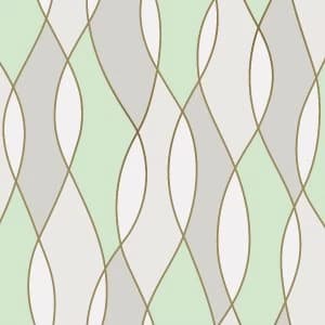 Fine Decor Fine Decor Wave Wallpaper - Green