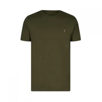 AllSaints Tonic Short Sleeve Crew - MARSH GREEN