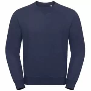 Russell Mens Authentic Melange Sweatshirt (S) (Indigo Melange)