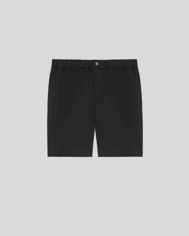 Lyle & Scott Mens Cotton-Blend Twill Shorts in Black