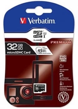 Verbatim 32GB Micro SDHC Memory Card