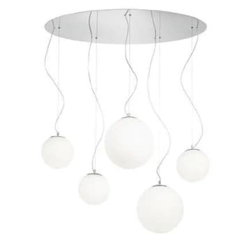 Mapa Bianco 5 Light Cluster Ceiling Pendant White, E27