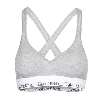 Calvin Klein Jeans MODERN COTTON BRALETTE LIFT womens Sports bras in Grey - Sizes S,M,L,XS