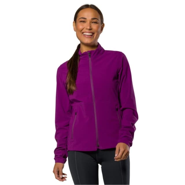 Nathan Womens 's Breathable Weather-Resistant Reflective Performance Running Jacket Plum female 8 (XS)