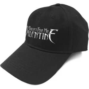 Bullet For My Valentine - Silver Logo Mens Baseball Cap - Black