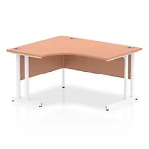 Dynamic Ergonomic Desk Impulse ICDLC14WBCH Rectangular MFC 1800 mm x 800 mm x 725mm Oak