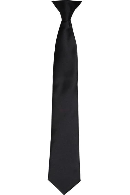 Premier Premier Satin Tie in Black One Size Unisex 5063470360703
