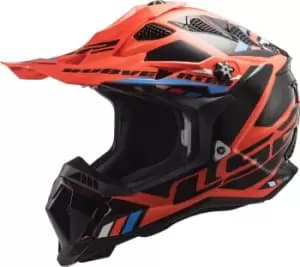 LS2 MX700 Subverter Evo Stomp Motocross Helmet, black-orange, Size 2XL, black-orange, Size 2XL