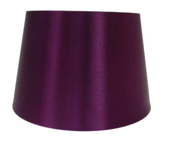 K Living 14" Satin Drum Ceiling Table Lamp Shade - Plum