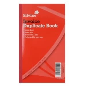 Robert Dyas Silvine Duplicate Invoice Book