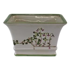 Ceramic Rectangular Planter, Width 25cm
