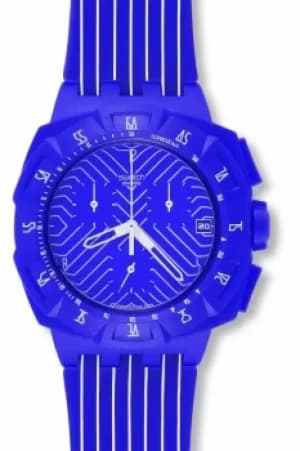 Unisex Swatch Purple Chronograph Watch SUIV401