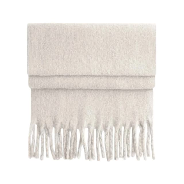 Beechfield Womens Fluffy Scarf in Natural Natural Female One Size