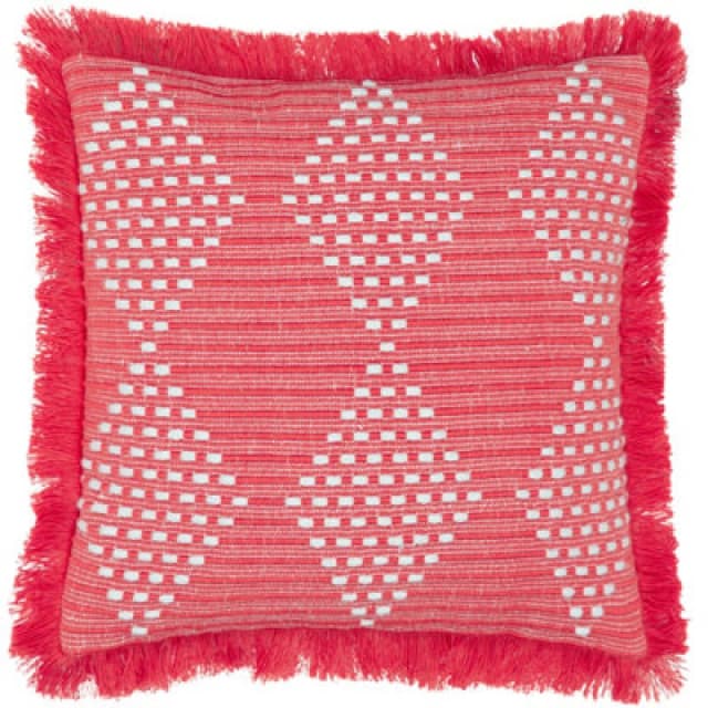 furn. Kadie Woven Polyester Filled Outdoor Cushion - Pink 5.02553E+12