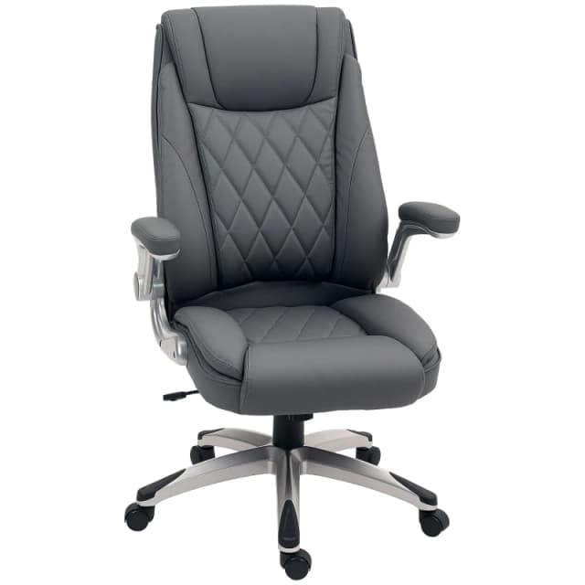 VINSETTO High Back Executive Office Chair Home Swivel Dark Grey Dark Grey