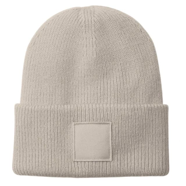 Beechfield Mens Tonal Patch Cuffed Beanie in Natural Natural Male One Size