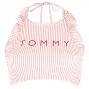 Tommy Bodywear Crop Halter Top - 621 SEERSCKR