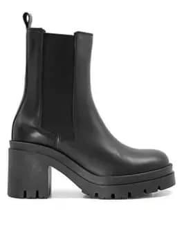 Dune London Prized Heeled Palmz, Black, Size 4, Women