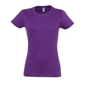 SOLS Womens/Ladies Imperial Heavy Short Sleeve T-Shirt (L) (Light Purple)