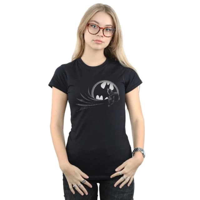 DC Comics Batman Spot Cotton T-Shirt Black female