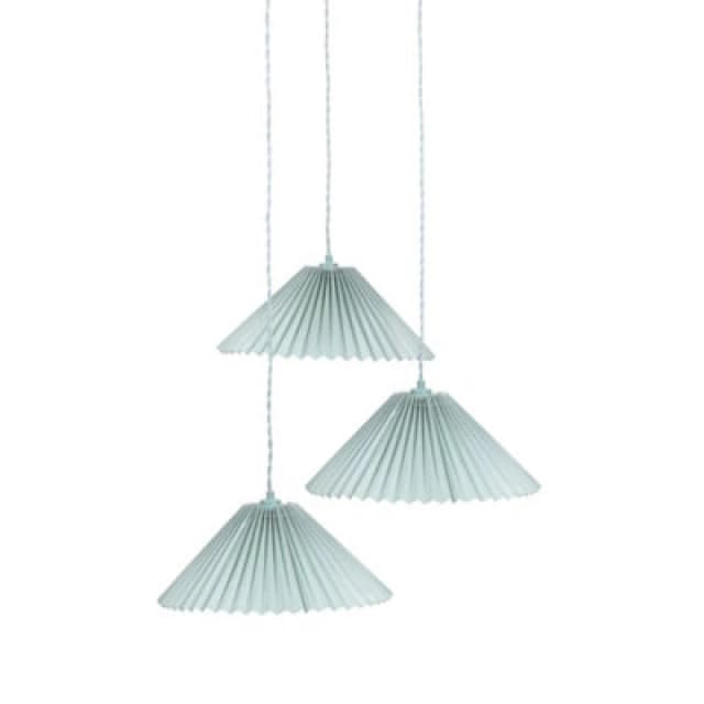 VALUELIGHTS 3 Way Ceiling Light Fitting Pleated Lampshade Hanging Living Room Lighting 26754