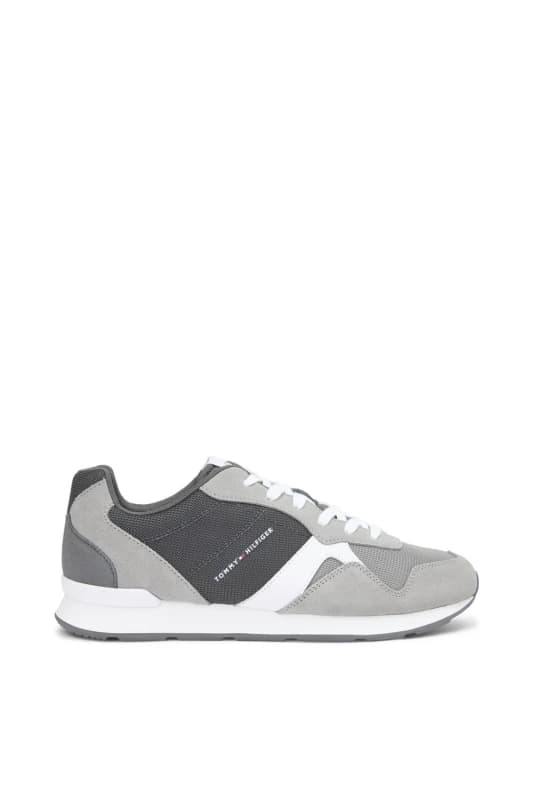 Tommy Hilfiger Mens Runner Icon Mix Grey Size: 43 Grey Male 43