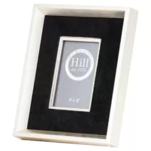 Antiqued Pewter Deep Framed Black Velvet 4X6 Photo Frame