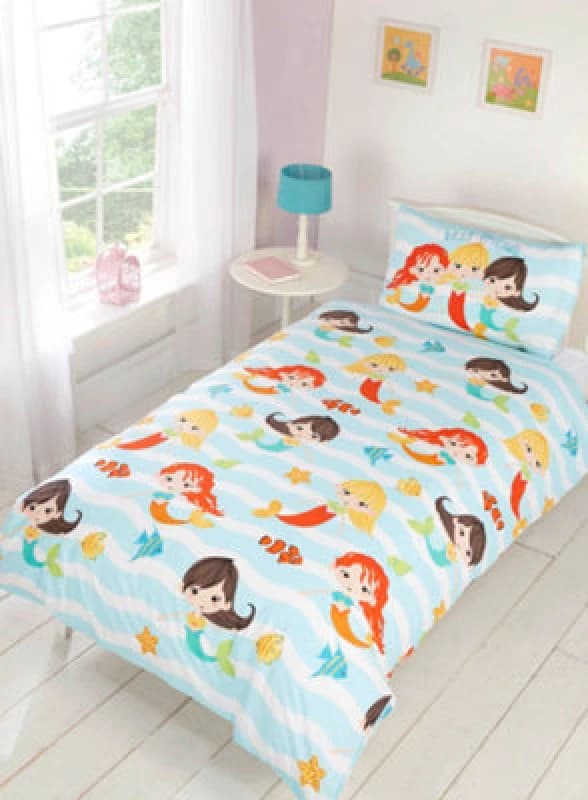 Rapport Home Mermaid Friends Duvet Set With Pillowcase