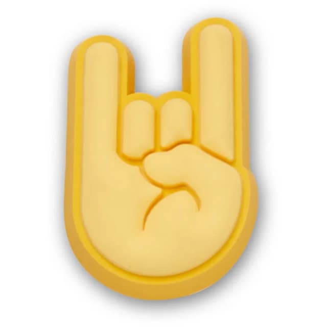 Crocs Jibbitz Crocs Rock On Hands Jaune Unisex TU