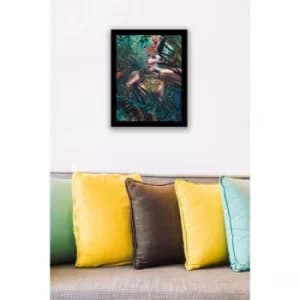 SC0256 Multicolor Decorative Framed MDF Painting