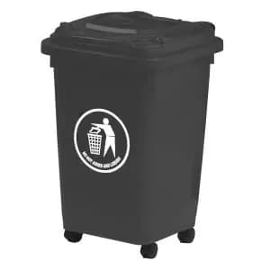 Wheelie Bin 50L 30 Recycled Polyethylene Dark Grey LWB50YDGrey