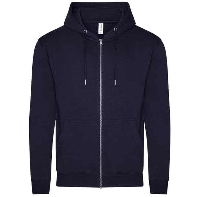 AWDis AWDis Men Full Zip Hoodie in Navy Size: X-Small Navy XS Male 5059699661585