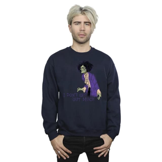 Disney Men Hocus Pocus Don't Get Out Much Sweatshirt in Navy Size: Small Navy S Male 5063153113374