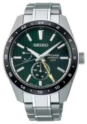 Seiko Presage Sharp Edged GMT Green Dial SPB219J1 Watch