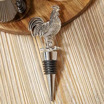 Stainless Steel Bottle Stopper - Cockerel Design (One Random Supplied)