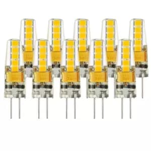2 Watts G4 LED Bulb Clear Capsule Cool White Non-Dimmable, Pack of 10