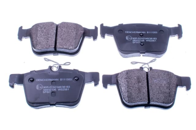 DENCKERMANN B111353 Brake pad set Rear Axle, excl. wear warning contact Brake Pad Set,disc brake (402)