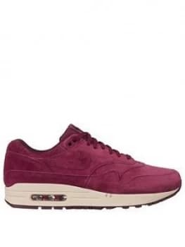 Nike Air Max 1 Premium Trainers Burgundy Burgundy Size 10 Men
