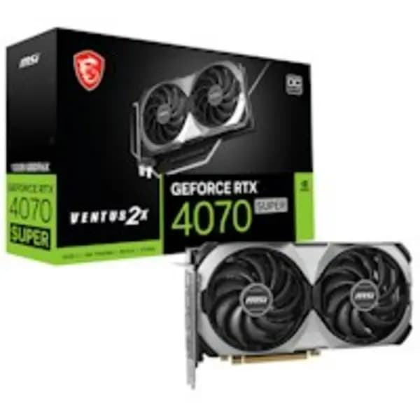 MSI NVIDIA GeForce RTX 4070 SUPER Ventus 2X OC 12GB GDDR6X Graphics Card
