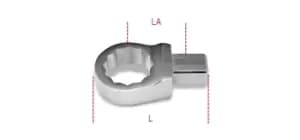 Beta Tools 653 10mm Bi-Hex Ring Wrench for Rect. Dr 9x12mm Torque Bar 006530010